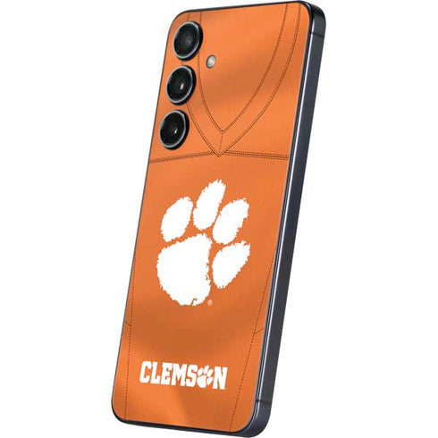 Clemson University Orange Jersey Galaxy S25 Skin